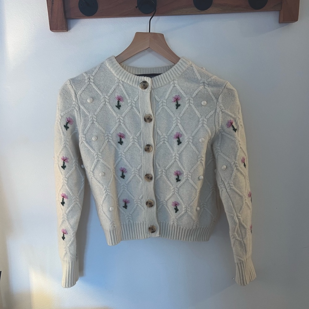 Knit Floral Sweater